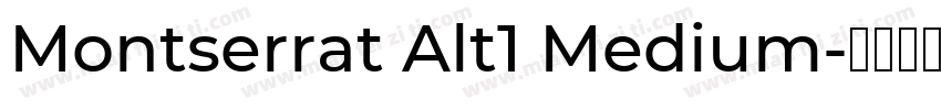 Montserrat Alt1 Medium字体转换